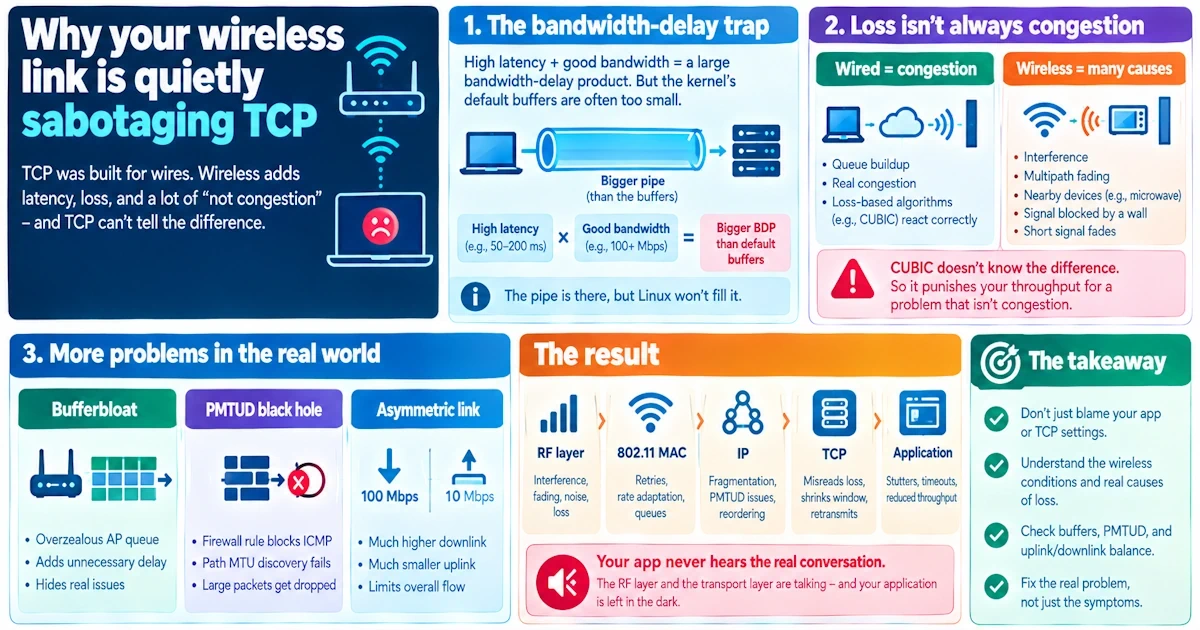 Tuning Linux TCP for Wi-Fi